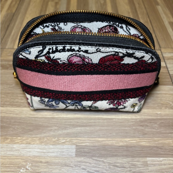 Dior Floral Cosmetic Bag - Black, Pink, White - Picture 2 of 4